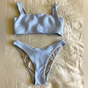 Lululemon bikini worn once.  Bottom size 8, top size 10. Perfect condition.